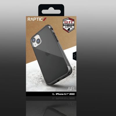 3. Raptic X-Doria Air Case iPhone 14 gepanzerte Hülle grau