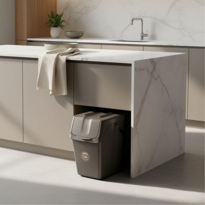 4. MÜLLBEHÄLTER 25L SORTIBOX GRAUER STEIN