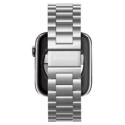 2. Spigen Modern Fit Band für Apple Watch 4/5/6/7/8/9/SE/ Ultra (42/44/45/49 mm) – Silber