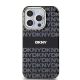 3. DKNY IML Mono & Stripe MagSafe Hülle für iPhone 14 Pro Max – Schwarz