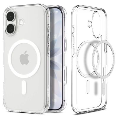 Spigen Ultra Hybrid MagSafe Case für iPhone 17 - Klar und Weiß