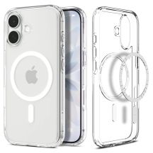 Spigen Ultra Hybrid MagSafe Case für iPhone 17 - Klar und Weiß