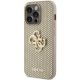 2. Guess Perforated 4G Glitter Hülle für iPhone 15 Pro – Gold