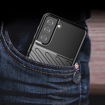 8. Thunder Case Hülle für Samsung Galaxy S23+ Silikon Armor Case blau