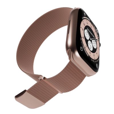 4. Puro Milanese Edelstahlarmband für Apple Watch 38 / 40 / 41 mm - Rosa