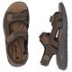 5. Braune Herren-Ledersandalen mit Klettverschluss Rieker 26450-26