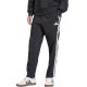 adidas Essentials 3-Streifen Stanford Hose mit offenem Saum für Herren, Schwarz JC8491