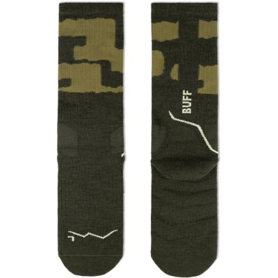 3. Buff THERMONET® CREW SOCKS TC OLIVE GREEN L Socken