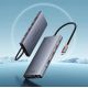 7. HUB Baseus PortalJoy Series 13in1 USB-C – 2x HDMI / DP / VGA / USB-A 3.1 / USB-C 3.1 / USB-A 2.0 / PD / RJ45 / SD / TF / AUX – grau