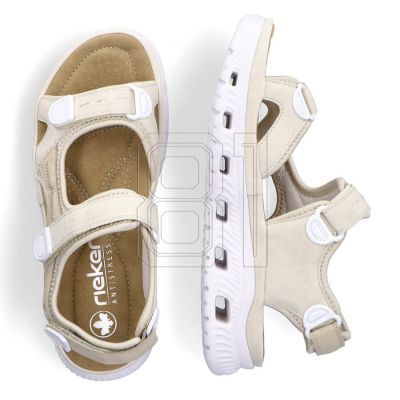 15. Comfortable Velcro sandals Rieker W RKR691 beige
