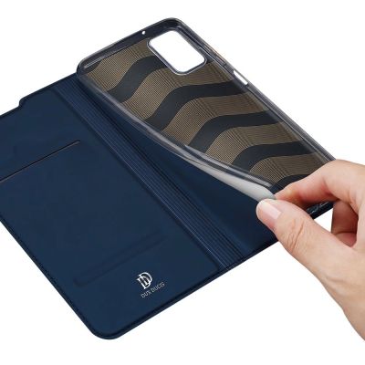 8. Dux Ducis Skin Pro Holster Cover Flip Cover für Samsung Galaxy A03s blau