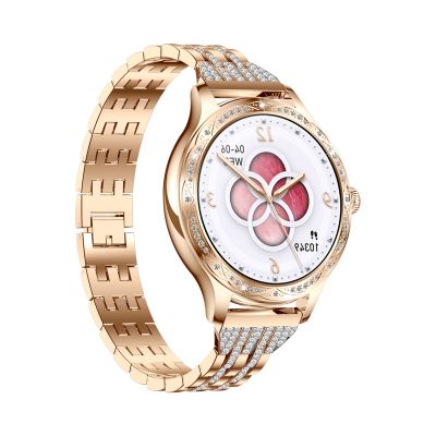 5. VELTORI VT350-1 Damen-Smartwatch mit roségoldenem Armband