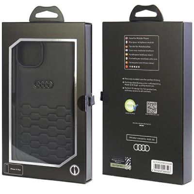 4. Audi GT Kunstlederhülle für iPhone 15 Plus – Schwarz