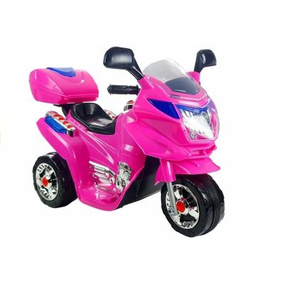 HC8051 Batteriebetriebenes Motorrad für Kinder, pinkfarbene LED-Lichter und Soundeffekte