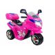 HC8051 Batteriebetriebenes Motorrad für Kinder, pinkfarbene LED-Lichter und Soundeffekte