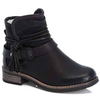 5. Gefütterte schwarze Damen-Ankle-Boots Rieker 94689-00