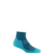 Merinosocken für Damen, Darn Tough Light Hiker 1/4 Lightweight mit Polsterung – Cascade, Größe: S