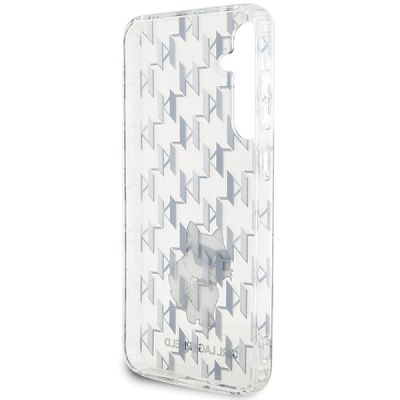 6. Karl Lagerfeld KLHCS23FEHNCMKLT S23 FE S711 transparentes Hartschalenetui Monogram Choupette