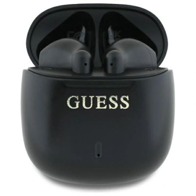 Guess Bluetooth-Kopfhörer mit klassischem Logo-Print – Schwarz