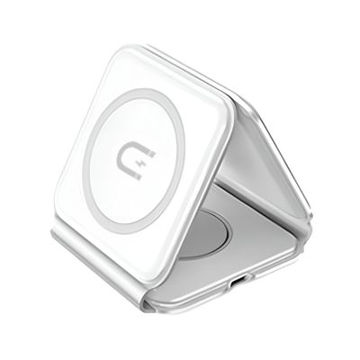 Dudao A11N 15W 3in1 induktives Ladegerät - Weiß + USB-C / USB-C-Kabel