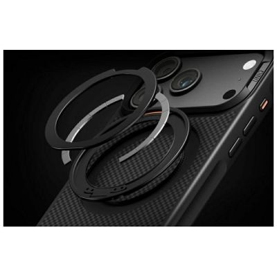 8. Uniq Keva Mov Magclick Ladehülle für iPhone 18 Pro Max / 17 Pro Max – Schwarz