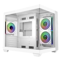 Cooler Master Elite 481 Mini-Tower aus Holz, Weiß