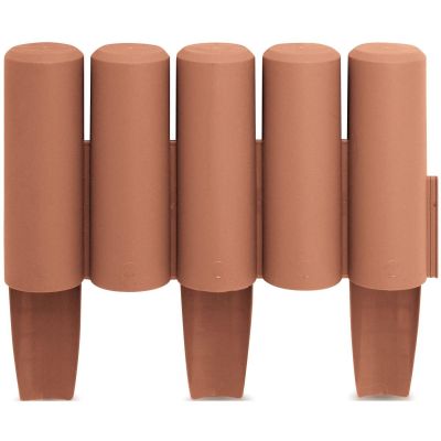 21. Garten-Palisaden-Rasenkanten 270 cm IPAL 5 TERRACOTTA
