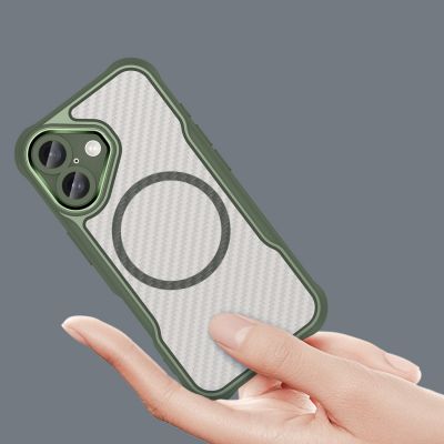 5. Leading Series MagSafe Silikonhülle für iPhone 16 Plus – grün