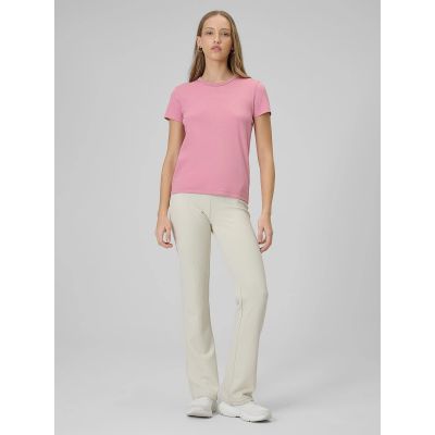 6. Damen-T-Shirt, schmal geschnitten, einfarbig, Größe 4F 4FRAW25TTSHF3623-56S