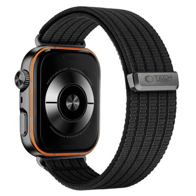 2. Tech-Protect Nylonarmband für Huawei Watch Fit 3 / 4 / 4 Pro / 5 / 5 Pro – Schwarz