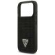 6. Guess Strass Dreieck Logo Hülle für iPhone 17 Pro - Schwarz