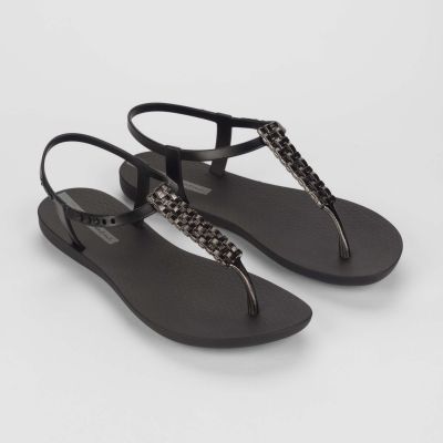 Ipanema Class Modern Craft Sandal Fem Damen Zehentrenner schwarz (83508-AR030)