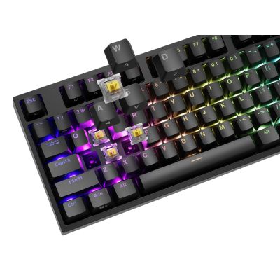 8. GENESIS THOR 404 USB QWERTY Tastatur Englisch Schwarz