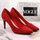14. Sergio Leone W SK379K rote Wildleder-Pumps
