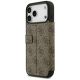 5. Guess Book 4G Metall-Logo-Hülle für iPhone 18 Pro Max / 17 Pro Max – Braun