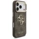 4. Guess 4G Big 4G Classic Logo Big Strap Metal Buttons Case für iPhone 17 Pro - Braun
