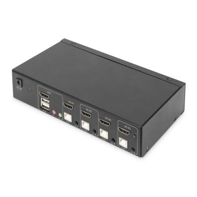 13. KVM-Switch, 4-Port, Einzeldisplay, 4K, HDMI