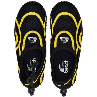 6. Junior-Wasserschuhe Schwarz/Gelb XQMAX Größe 28
