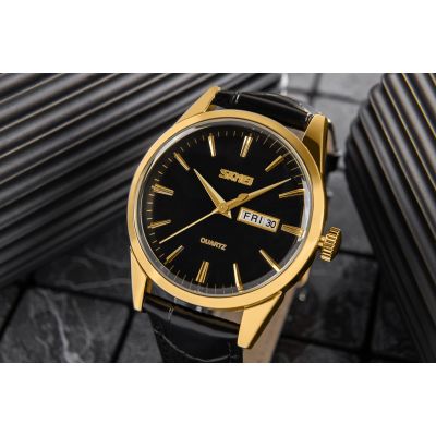 5. Herrenuhr Skmei 9073GDBK-B + Box