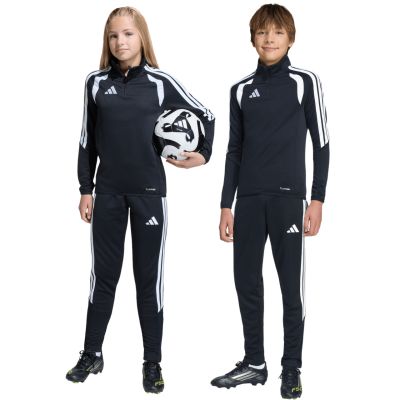 7. adidas Tiro 26 League Trainingshose für Kinder, schmal geschnitten, Schwarz-Weiß, JY7117