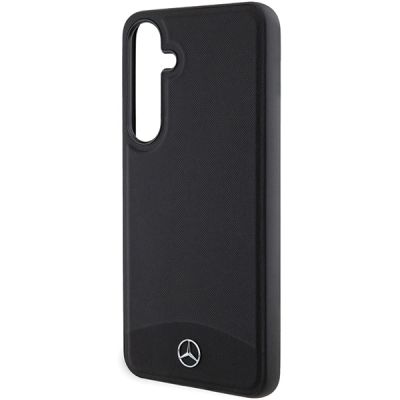 6. Mercedes Leather Textured & Plain MagSafe-Hülle für Samsung Galaxy S24 – Schwarz