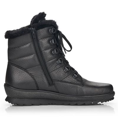 8. Remonte W RKR629B isolierte Lederstiefelette, schwarz