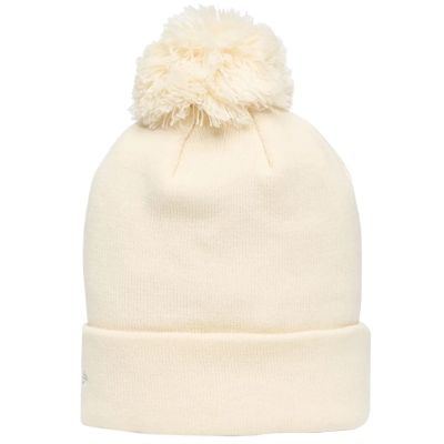 2. New Era Damen Metallic Bobble Beanie New York Yankees Mütze 60691357 Beige One Size