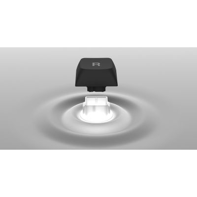 8. Hator Icefall weiße Membran-Gaming-Tastatur (schwarze und weiße Tasten)