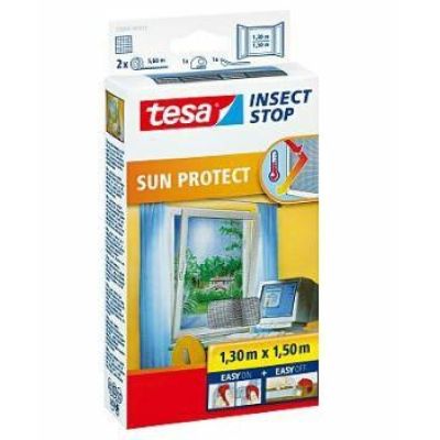TESA Insektenschutz-Moskitonetz für Fenster, Anthrazit