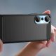 5. Carbon Case Hülle für Infinix Hot 20 flexible Silikon Carbon Hülle schwarz
