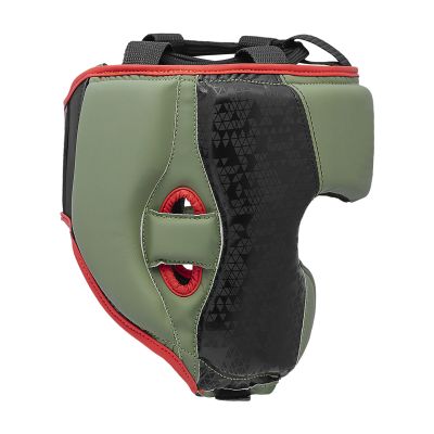 12. Adidas COMBAT 50 HG Boxkopfschutz Schwarz Oliv