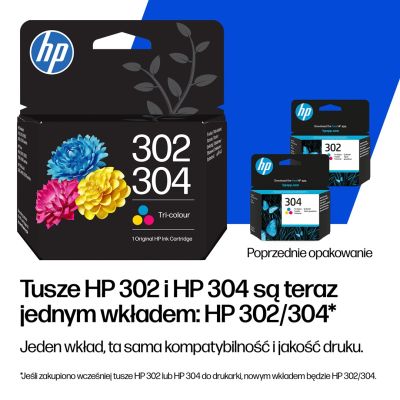 5. HP Schwarze Tinte HP302/304=B7RT7AE