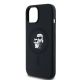 6. Karl Lagerfeld Silikon Karl&Choupette MagSafe Hülle für iPhone 15 Plus / 14 Plus – Schwarz