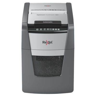 Rexel Optimum AutoFeed+ 90X Aktenvernichter (P-4), 90 Blatt, 34-Liter-Auffangbehälter